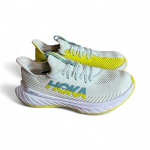 Hoka One One Womens Carbon X 3 1123193 BSEP White Running Shoes Size‎ 9.5B